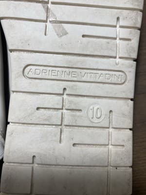 Adrienne Vittadini Sandals Womens White Faux Leather Provence Platform Slide 10 - Thumbnail 7