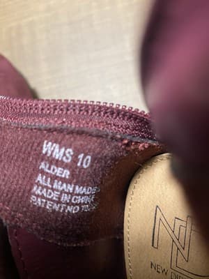 New Direction Ladies High Heel Booties Burgundy Wine PeepToe Size 10 - Thumbnail 8