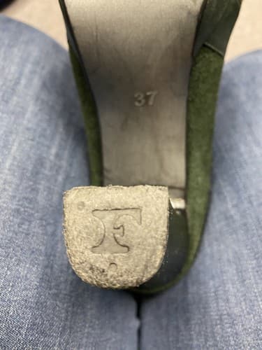 Sam Pendro Green Seude Boots Size 6.5 (37) - Thumbnail 12