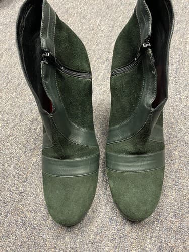 Sam Pendro Green Seude Boots Size 6.5 (37) - Thumbnail 6