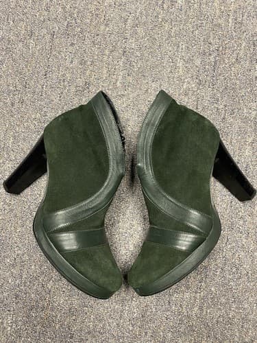 Sam Pendro Green Seude Boots Size 6.5 (37) - Thumbnail 8