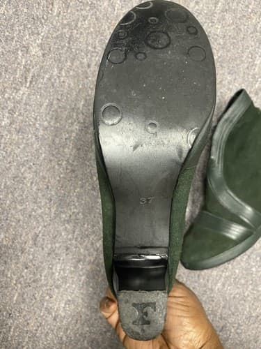 Sam Pendro Green Seude Boots Size 6.5 (37) - Thumbnail 10