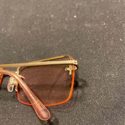 Pink and Gold Rimless Sunglasses - Thumbnail 5