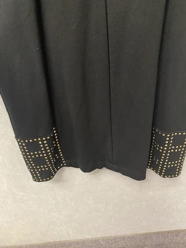 Premise Dress Size 8 Gold Studded Black Sleeveless Dress - Thumbnail 6