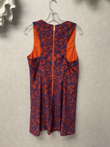 Rachel Roy Women's Red/Blue Two-Tone Lace Fit & Flare Dress Size 12 - Thumbnail 5