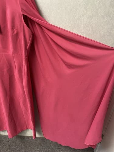 RIVER ISLAND Bright Dress high neck Split Sleeve midi dress. sz 22 - Thumbnail 8