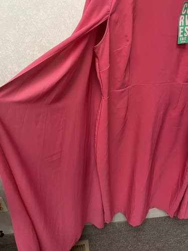 RIVER ISLAND Bright Dress high neck Split Sleeve midi dress. sz 22 - Thumbnail 9