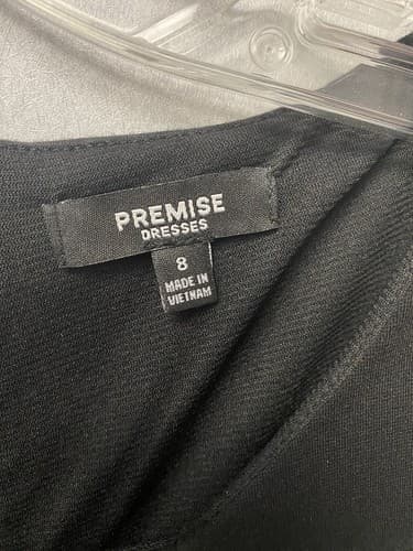 Premise Dress Size 8 Gold Studded Black Sleeveless Dress - Thumbnail 3