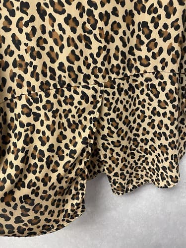 Massini Shirt Animal Print Long Sleeve Blouse Size Xl - Thumbnail 8