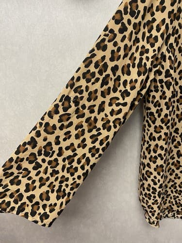 Massini Shirt Animal Print Long Sleeve Blouse Size Xl - Thumbnail 4