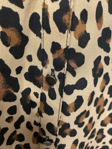Massini Shirt Animal Print Long Sleeve Blouse Size Xl - Thumbnail 6