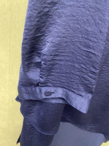 Chico's Tulia Blue Cross Front Asymmetrical Tunic - Sz 2 (12/14) - Thumbnail 5