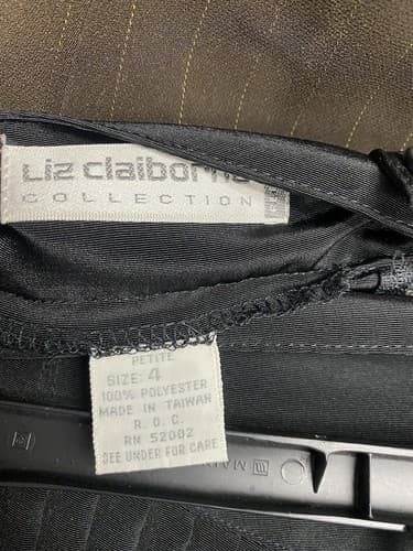 Liz Claiborne Black Pleated Skirt Size 4p - Thumbnail 7