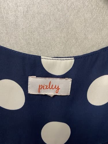 Pixley Blue/White Polka Dot Top Size XL - Thumbnail 3