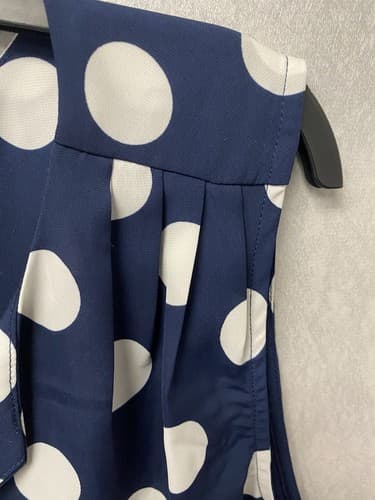 Pixley Blue/White Polka Dot Top Size XL - Thumbnail 4