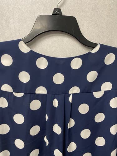 Pixley Blue/White Polka Dot Top Size XL - Thumbnail 7