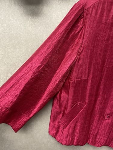 Heart Of Palm Pink Pocketed Blazer Size 16 - Thumbnail 3