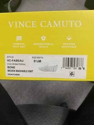 Vince Camuto Femils Bone washable knit flat shoe Size 9.5 - Thumbnail 6