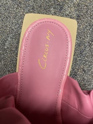 Circus NY by Sam Edelman Iggy Pink Ruched Slide Sandals Size 9.5 - Thumbnail 3