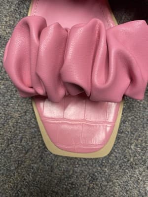 Circus NY by Sam Edelman Iggy Pink Ruched Slide Sandals Size 9.5 - Thumbnail 4