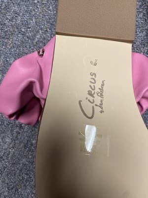 Circus NY by Sam Edelman Iggy Pink Ruched Slide Sandals Size 9.5 - Thumbnail 7