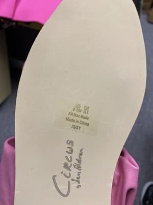 Circus NY by Sam Edelman Iggy Pink Ruched Slide Sandals Size 9.5 - Thumbnail 8