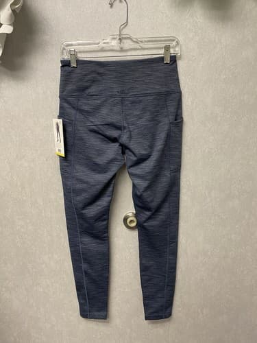 Mondetta Leggings Womens S High Waist Side Pockets Recycled Fabric Striped Gray - Thumbnail 7