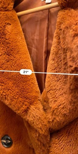 Ophelia Roe Faux Fur Jacket Coat Burnt Orange Fluffy Soft Womens Small - Thumbnail 10