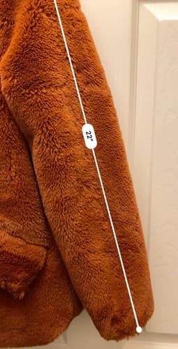 Ophelia Roe Faux Fur Jacket Coat Burnt Orange Fluffy Soft Womens Small - Thumbnail 12