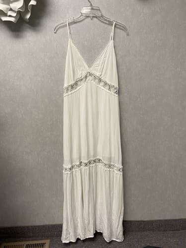 SHEIN Vcay White Maxi Dress Size XL NWT - Thumbnail 2