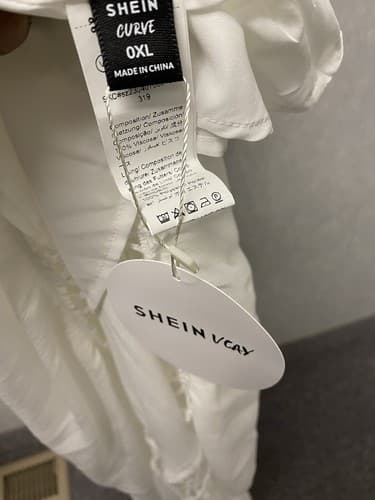 SHEIN Vcay White Maxi Dress Size XL NWT - Thumbnail 9