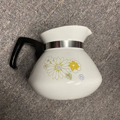 Vintage *Floral Bouquet* Corning Ware 6 Cup Coffee/Tea Pot w/out Lid