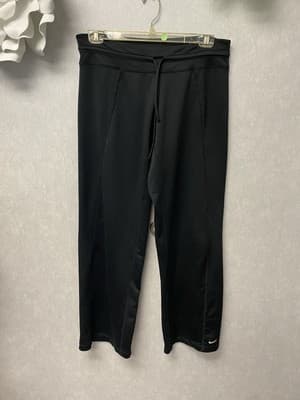 Nike Fit Dry Pants Womens M Active Fitness Gym Workout Lounge Boot Med - Thumbnail 8