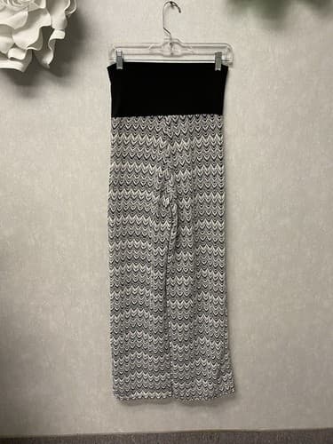 Paradise Black And White High Waist Beach Pants Size Small - Thumbnail 6