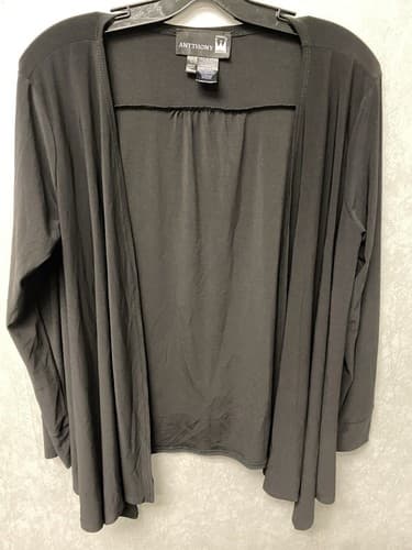 Anthony Original Vintage Black Long Sleeve Size Large Cardigan - Thumbnail 2