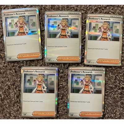 Professor's Research (Professor Sada) Paldean Fates Pokemon #87/91 Rare Holofoil - Image 1