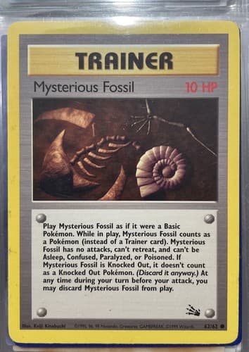 PokÃ©mon TCG Mysterious Fossil Fossil 62/62 Regular Unlimited Common - Thumbnail 4