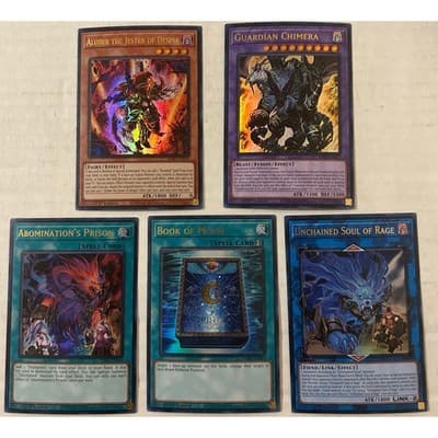 Lot of 5 25th Anniversary Rarity Collection II1st Edition Yugioh Ultra Rare - Image 1