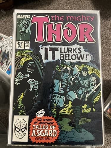 Thor 1st series #401 - 408 (1989-90 Marvel) Lot Of 8 - 1 KEY ISSUE - Thumbnail 5