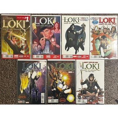Loki Agent of Asgard #1, 5, 6, 8, 14, 15, 17 (2015 Marvel) Lot of 7 - Thumbnail 2