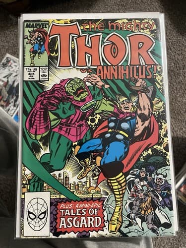 Thor 1st series #401 - 408 (1989-90 Marvel) Lot Of 8 - 1 KEY ISSUE - Thumbnail 6