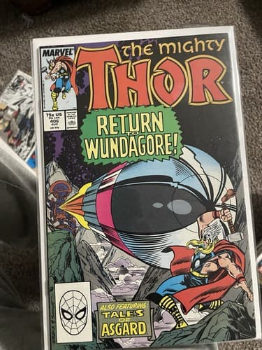 Thor 1st series #401 - 408 (1989-90 Marvel) Lot Of 8 - 1 KEY ISSUE - Thumbnail 7