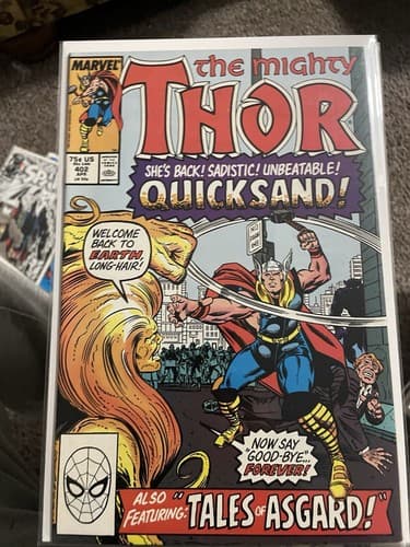 Thor 1st series #401 - 408 (1989-90 Marvel) Lot Of 8 - 1 KEY ISSUE - Thumbnail 3