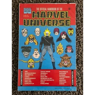 Official Handbook To The Marvel Universe Master Edition (1990 Marvel) Lot of 5 - Thumbnail 4