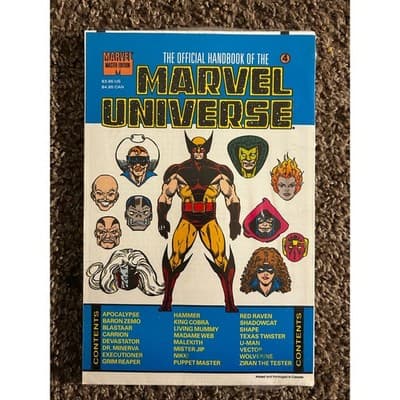 Official Handbook To The Marvel Universe Master Edition (1990 Marvel) Lot of 5 - Thumbnail 6