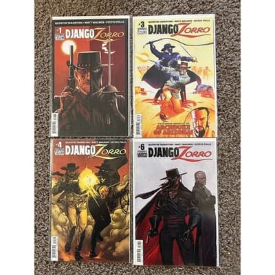 Django/Zorro #1C, 3C, 4C, 6C (2014 Dynamite/Vertigo) Lot of 4 - Image 1