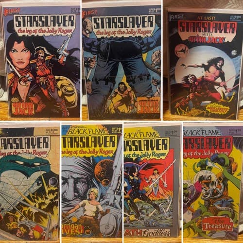 Lot Of 7 Starslayer Leg of the Jolly Roger #16 - 22 (1984 First Comics) - Image 1