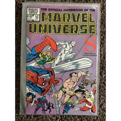 Official Handbook of the Marvel Universe #10,11,12,13,14 (1983 Marvel) Lot 5 - Thumbnail 2