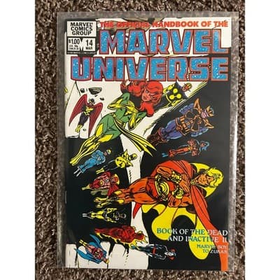 Official Handbook of the Marvel Universe #10,11,12,13,14 (1983 Marvel) Lot 5 - Thumbnail 10
