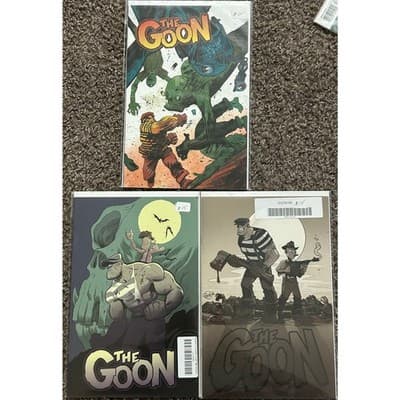 The Goon #3B, 6B, 8B (2019 Albatross Funnybooks) Lot of 3 Variant Covers - Image 1